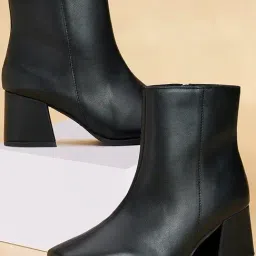 Forever Glam by Pantaloons Women's Black Casual Booties-image-42