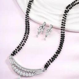 Peora Silver Collar Drop Sets for Women-image-63