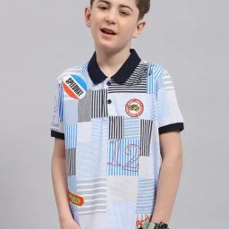 Monte Carlo Kids Multicolor Printed Polo T-Shirt-image-77