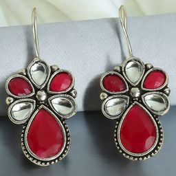 OOMPH Floral Drop Earrings-image-45