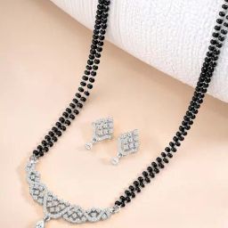 Peora Silver Collar Drop Sets for Women-image-9