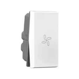 Legrand Switch with Fan Marking Allzy 6 Amp 1 Way 1 Module Glossy White, 6811 04 (Pack of 20 Pcs) image 3