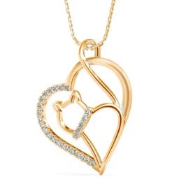 Emori 14k Yellow Gold & Diamond Hello Kitty Pendant-image-14