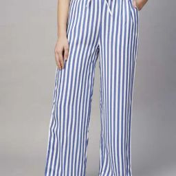 Drape in Vogue Blue Stripes Pyjamas-picture-2