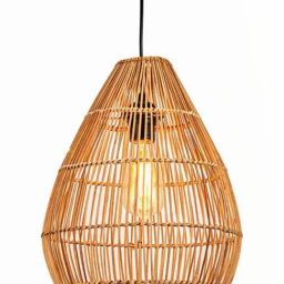 Whispering Homes Beehive Rattan Pendant Light-image-80