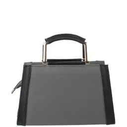 Walkway Grey Solid Medium Handbag image 3
