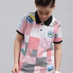 Monte Carlo Kids Multicolor Printed Polo T-Shirt-image-80