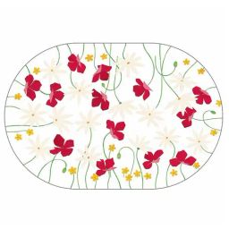 Freelance White Vinyl Set of 6 Placemats-20