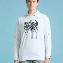 Pepe Jeans White Cotton Regular Fit Printed Hooded Sweatshirt-26