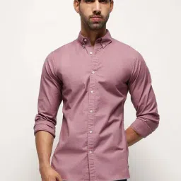 Subtract Purple Cotton Slim Fit Shirt-picture-12