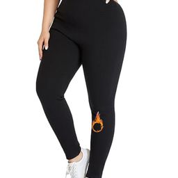 Yuneek Women High Waist Stretchable Seamless Plus Size Warm Thermal Bottoms-image-93