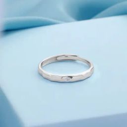 Zavya 925 Sterling Silver Dapper Style Rhodium Plated Ring-image-80