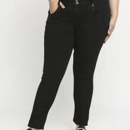Turning Blue Black High Rise Jeans-image-30