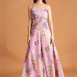 Belfry Printed Shoulder Straps Pure Cotton Top With Palazzos-picture-45
