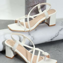 ICONICS Open Toe Block Heels image 2