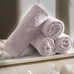 MASPAR Acanthus Serenity Pink 4 Pieces Self Design Cotton 550 GSM Hand Towels-image-98