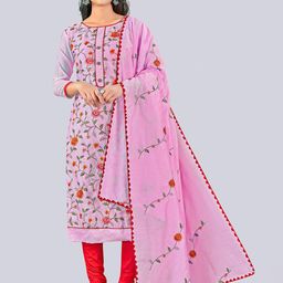 HERE&NOW Embroidered Unstitched Dress Material-picture-12