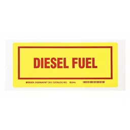 BRADY DIESEL FUEL Container Label Size 3 x 7 inch, 8N663 (Pack of 25)-image-91
