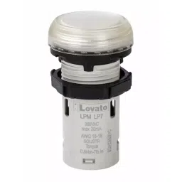 Lovato LPML, Panel Mount Clear LED Pilot Light, 22 mm Cutout, IP66, IP67, IP69K, Round, 380-415V, LPMLP7-image-5