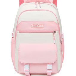Tinytot Unisex Kids Colourblocked Backpack with Hip Strap-33