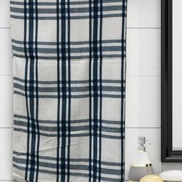 Myntra Elegant Homes White & Black Striped Cotton 210 GSM Bath Towels-image-22