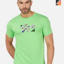 GLOBAL NOMAD Men 2 Printed Bio Finish Applique T-shirt-image-91