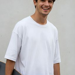 SMAN Casual Round Neck Oversized Cotton T-shirt-image-45