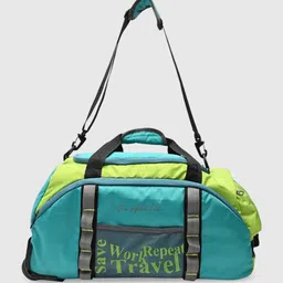 THE HOLISTIK Colourblocked Large Duffel Bag With Two Short Handles-image-40