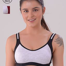 Apraa & Parma Black & White Pack Of 2 Sports Bra-picture-28