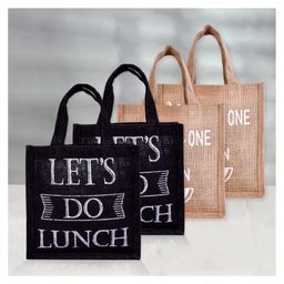 Kuber Industries Lunch Bag  Jute Carry Bag  Lunch Handbag  Lunch Bags for office  Reusable Lunch Bag with Handle  Tiffin Carry Hand Bag  Small  Pack of 4  Multi-image-73
