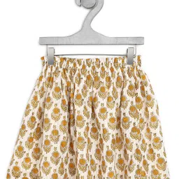 Ka-mee Cotton Woven Floral Printed Skirt - Yellow-picture-42