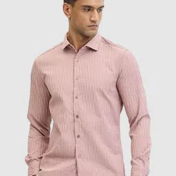 Snitch Men Smart Fit Spread Collar Textured Casual Shirt-image-89