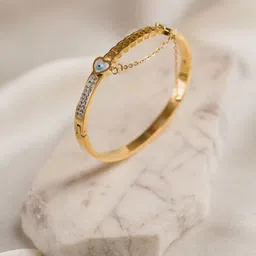 ARTKLIM Women Gold-Plated Bangle-Style Bracelet-4