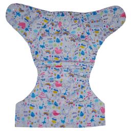 Dumbledo Cloth Diaper Unisex Leak Proof Eco-Friendly Reusable Adjustable Free Size Quick Dry Without Insert Pack of 2 - White image 3