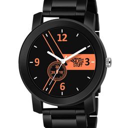 SWADESI STUFF Men Dial & Bracelet Style Straps Analogue Watch METAL BLACK 14B-image-77