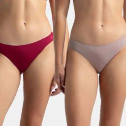 Jockey Mocha & Anemone Regular Fit Panties - Pack of 2-image-5