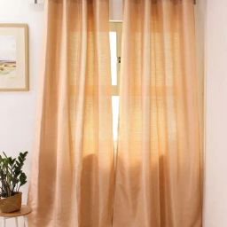 House This Kaveri Rose Gold Polyester 9ft Long Door Curtain-35