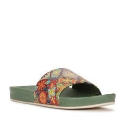 Bata Women's Green Slides-picture-2