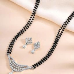 Peora Silver Collar Drop Sets for Women-image-12