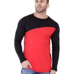 Blisstone Men Full Sleeves Colourblocked Cut Outs Slim Fit T-shirt-picture-18