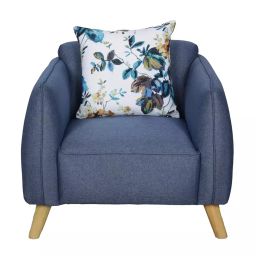 Urban Living Blue Buffalo 1 Seater Sofa-25