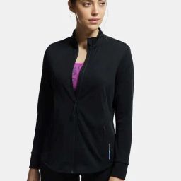 Jockey Black Regular Fit Sports Jacket-image-98