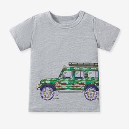 YK Boys Floral Printed Applique T-shirt-image-45