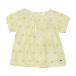 Elle Kids Yellow Cotton Printed Top-image-80