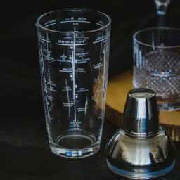 BarCraft Transparent & Silver Glass Cocktail Shaker (0.7 L)-image-29