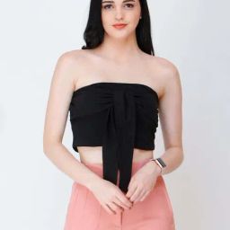 Cation Black Off-Shoulder Tube Top-image-43