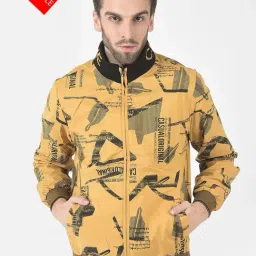 Crimsoune Club Black & Yellow Regular Fit Reversible Jacket-31