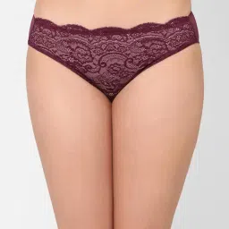 Wacoal Wine Lace Bikini Panty-image-76