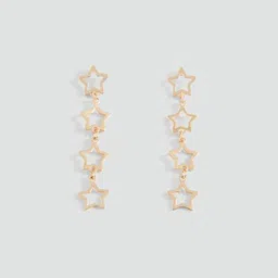 MANGO Star Shaped Drop Earrings-58