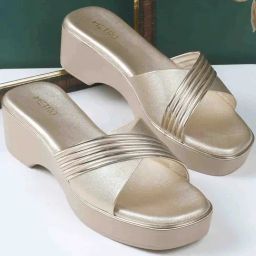 Metro Women's Gold Casual Wedges-image-52